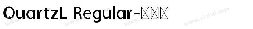 QuartzL Regular字体转换
